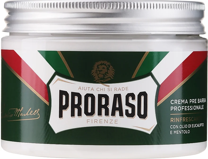 Crema da barba con estratto di mentolo ed eucalipto