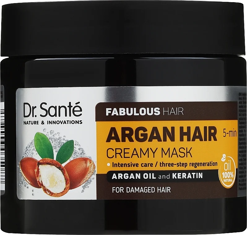Maschera capelli all'olio di argan e cheratina