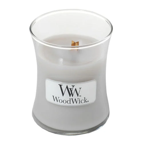 Woodwick Vaso candela profumato Warm Wool 85 g