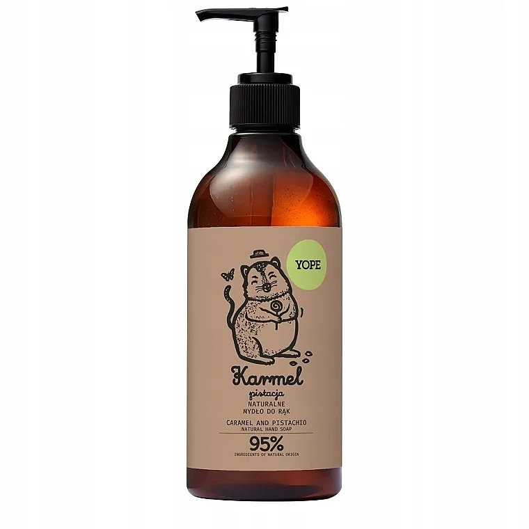 Sapone naturale per le mani "Caramello e pistacchio"