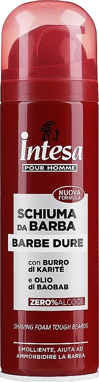Schiuma da barba con vitamina E
