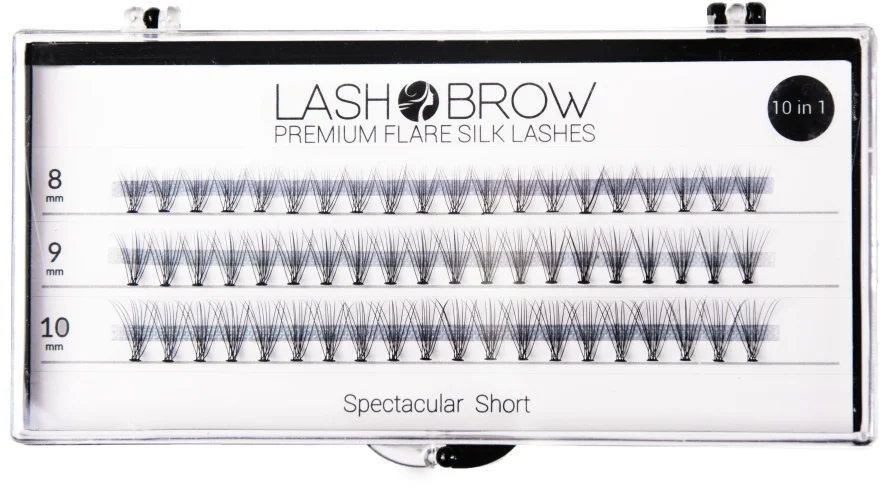 Lash Brown Premium Flare Silk Lashes Spectacular Short
