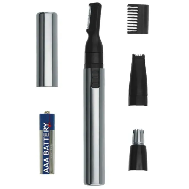 Wahl Rasoio Elettrico Micro Groomsman a Penna Naso, Orecchie e Basette