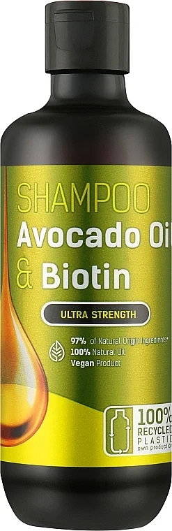 Shampoo all'olio di avocado e biotina