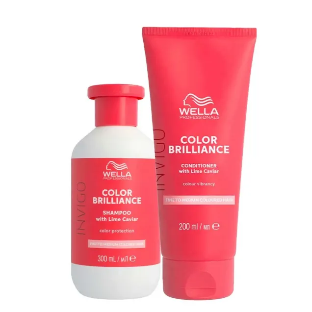 Wella Kit Capelli: Shampoo e Conditioner Color Brilliance per Capelli Fini