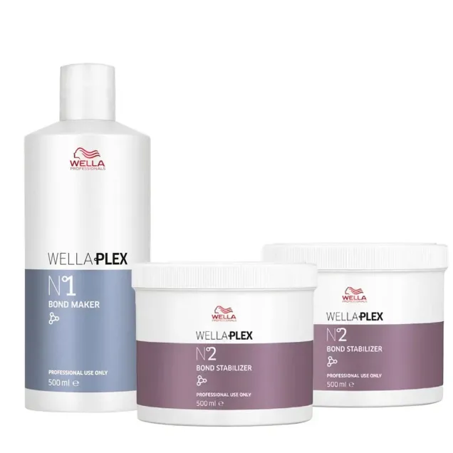 WellaPlex: Bond Maker N°1 500 ml + 2 Bond Stabilizer N°2 500 ml