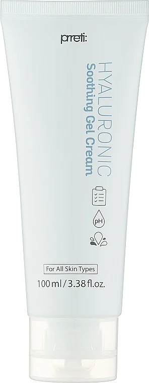 Crema-gel lenitiva all'acido ialuronico per il viso