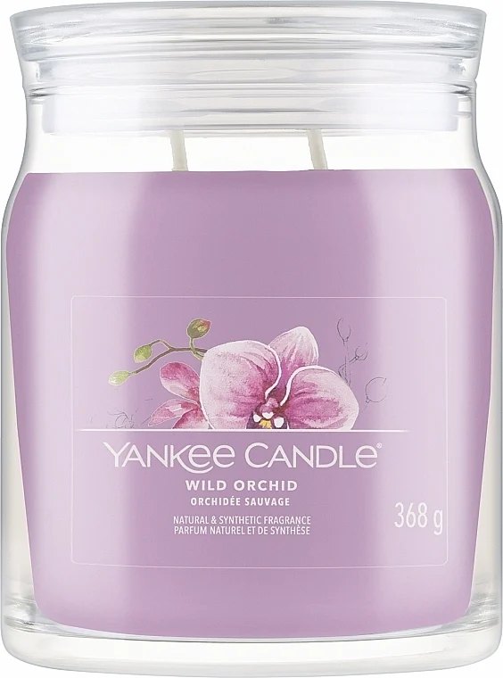 Candela profumata in vasetto "Wild Orchid", 2 stoppini