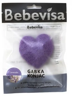 Spugna Konjac, cuore "Lavanda"