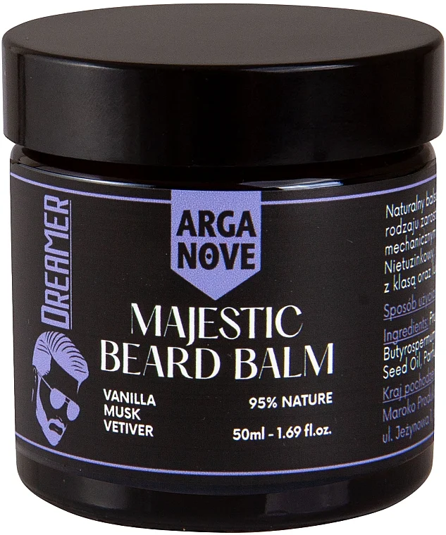 Balsamo per la cura e lo styling di barba e baffi