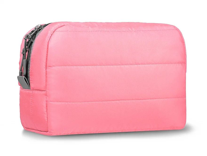 Beauty case trapuntato, rosa "Classy"