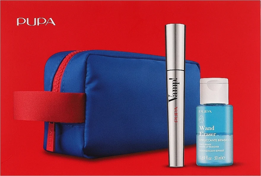 Pupa Vamp! Mascara & Wand Eraser (mascara/9ml + remover/50ml + bag)