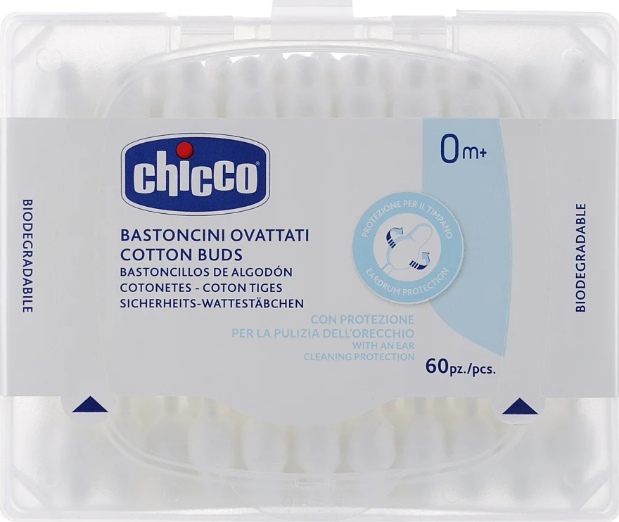 Bastoncini di cotone per bambini, 60 pz