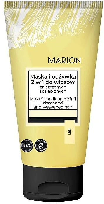 Maschera condizionante 2 in 1 per capelli danneggiati e deboli