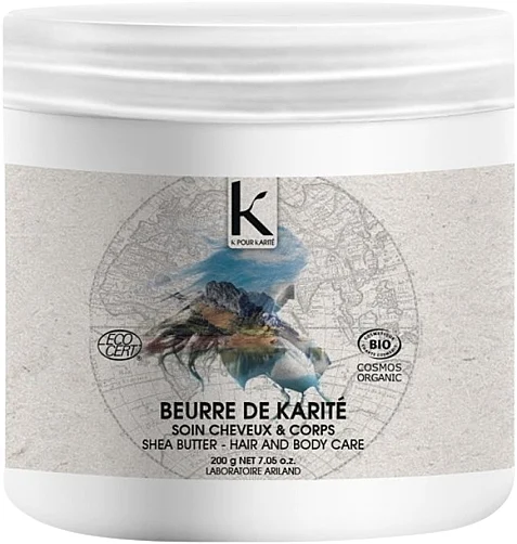 Burro di karitè per la cura dei capelli e corpo