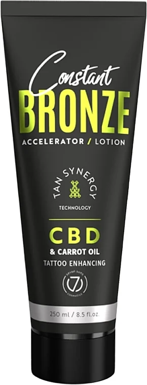 Lozione abbronzante per solarium con CBD e olio di carota