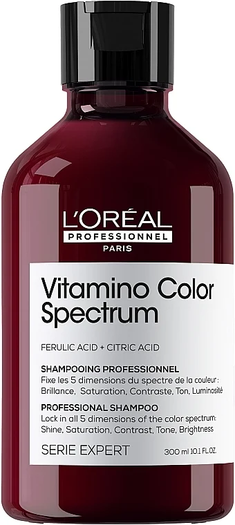 Shampoo Professionale per Brillantezza Raggiante e Mantenimento di 5 Dimensioni dello Spettro Cromatico dopo la Colorazione dei Capelli