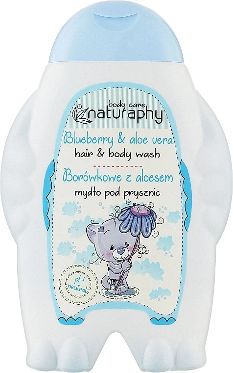 Shampoo-gel doccia per bambini "Mirtillo e Aloe Vera"