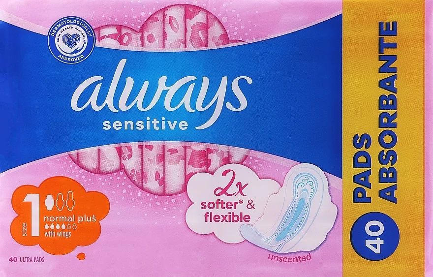 Assorbenti igienici, 40 pz.