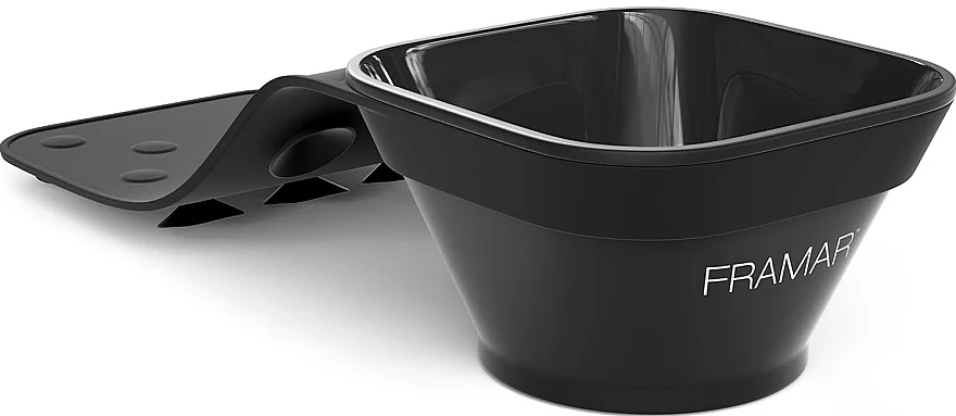 Ciotola per tintura con ventose, nera