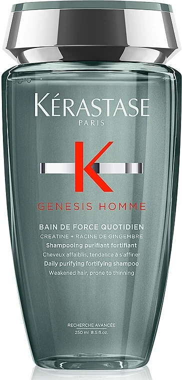 Shampoo purificante e rinforzante, per uomo