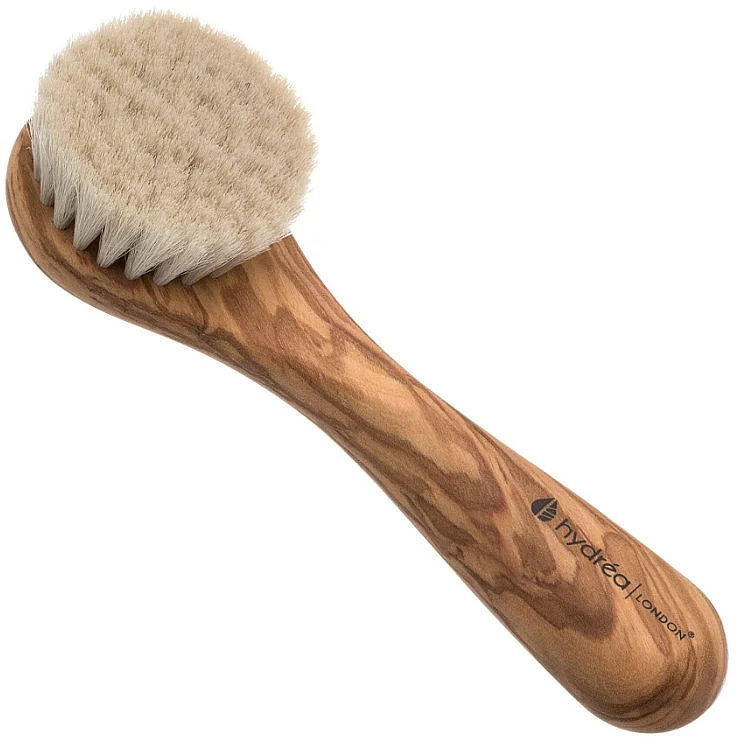 Spazzola viso in legno d'ulivo