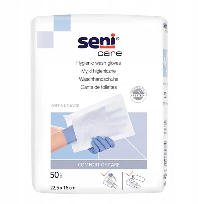 Guanti monouso, senza pellicola, 50 pz.