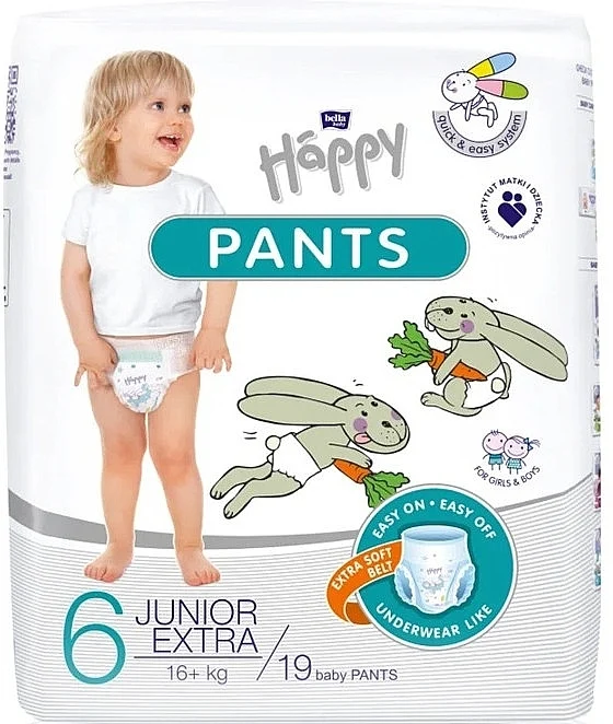 Pannolini-mutandina per bambini, 16+ kg, 19 pz