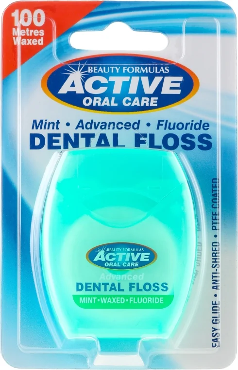 Filo interdentale con menta e fluoro
