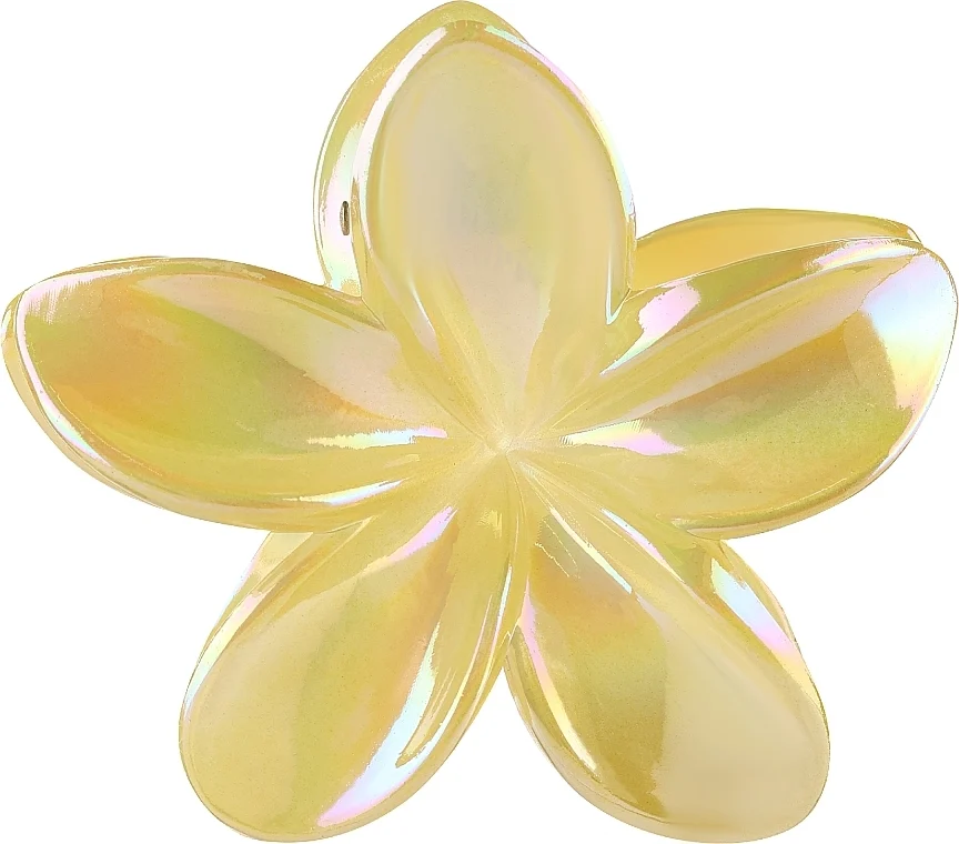 Barretta per capelli "Fiore hawaiano giallo"