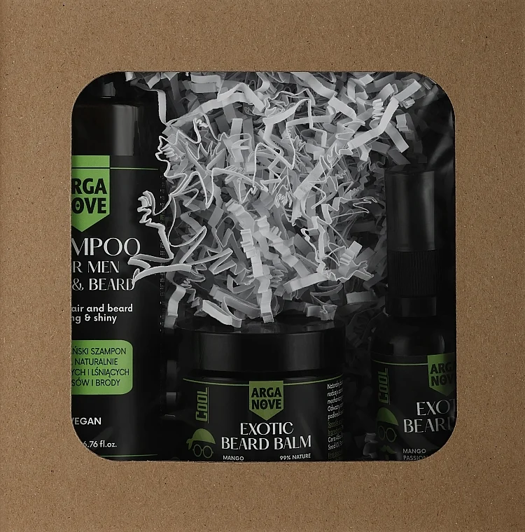 Arganove Men Exotic (shm/cond/200ml + beard/oil/30ml + beard/balm/50ml)
