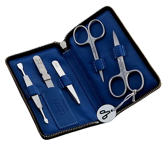 Set manicure, 5 pezzi, 6842R, blu