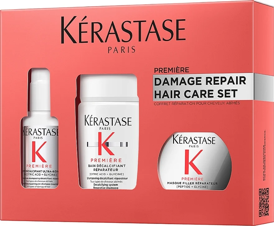 Kit di prodotti formato viaggio per il ripristino di tutti i tipi di capelli danneggiati