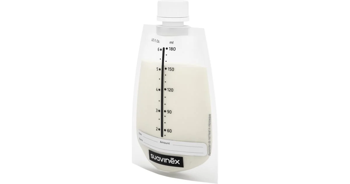 Suavinex Zero Zero sacchetti per conservare il latte materno 20× 180 ml