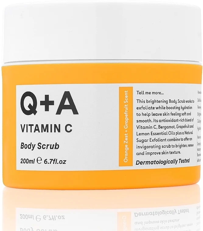 Esfoliante per il corpo alla vitamina C