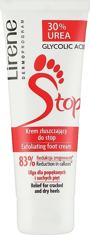 Crema piedi con il 30% di urea