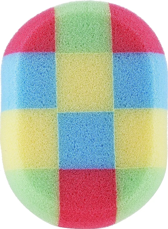 Spugna da bagno "ovale" 30475, multicolore