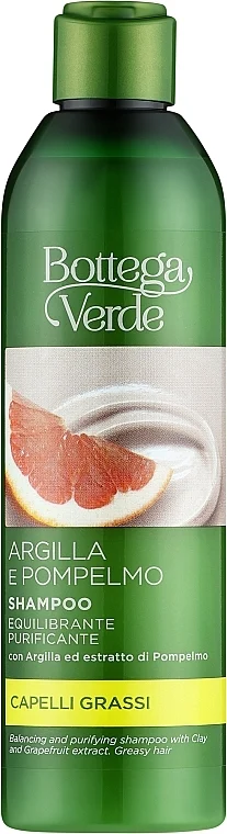 Shampoo con argilla e pompelmo