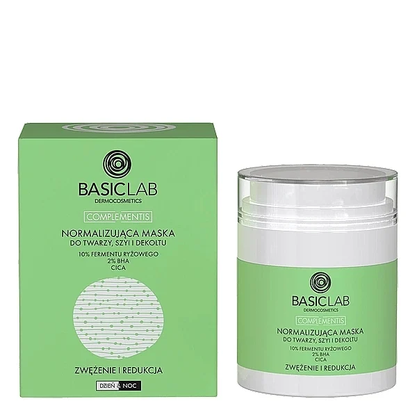 Maschera normalizzante per viso, collo e décolleté